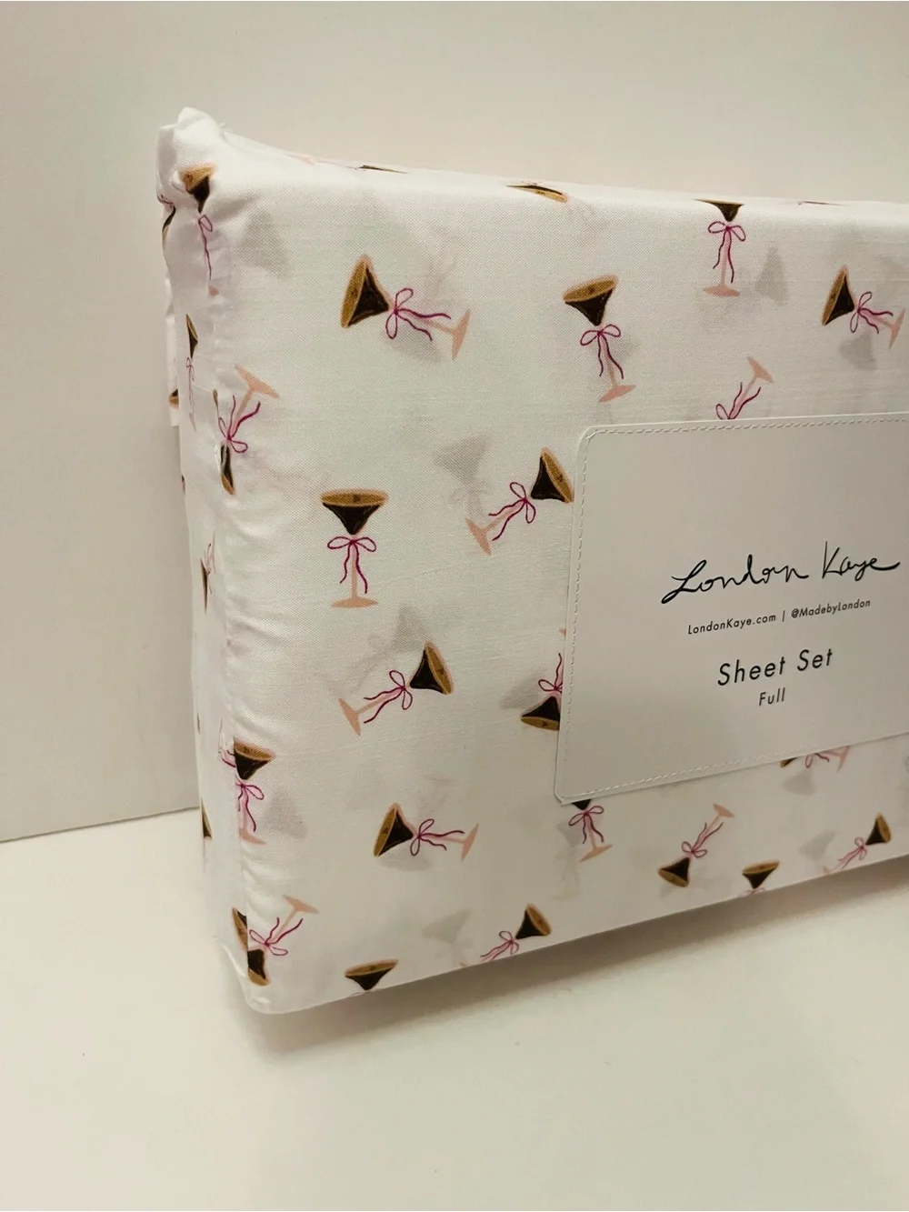 London Kaye Full Sheet Sets Lot of 2 Parisian Pastry & Cafe Espresso Martini